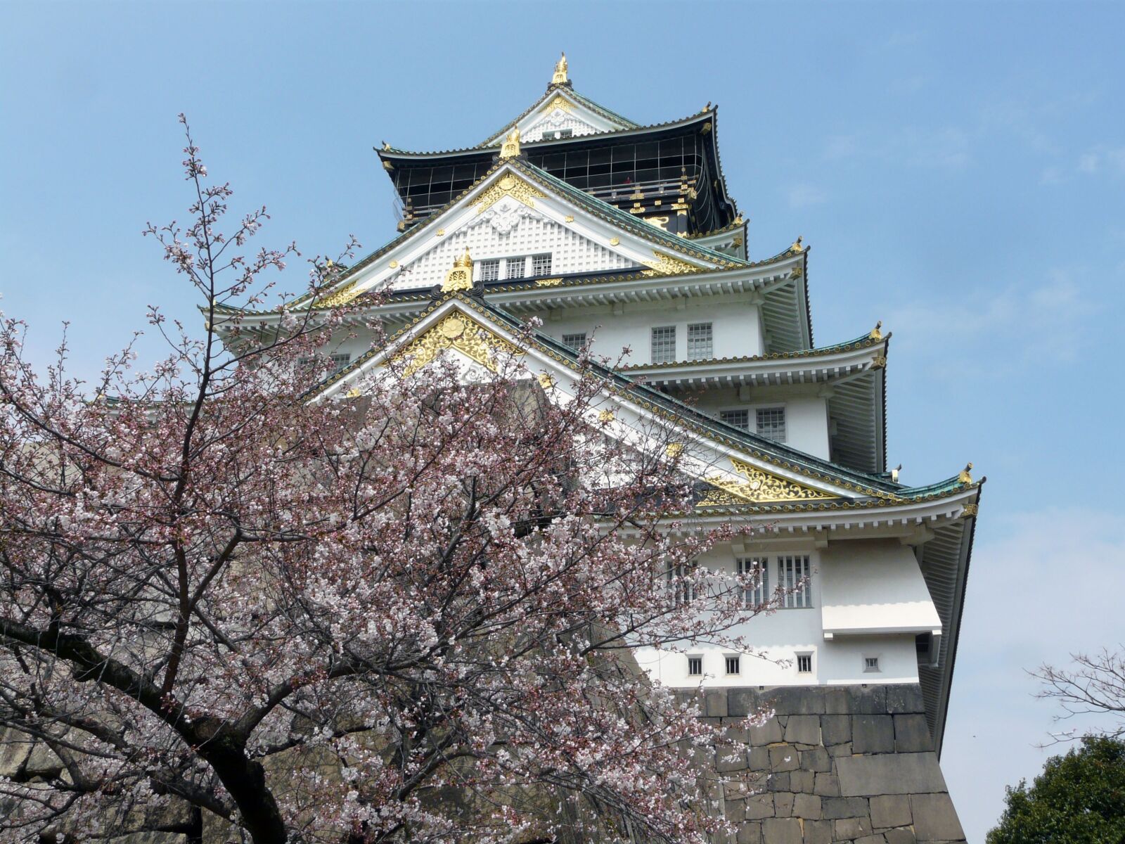 Panasonic DMC-FZ18 sample photo. Japan, osaka, castle photography
