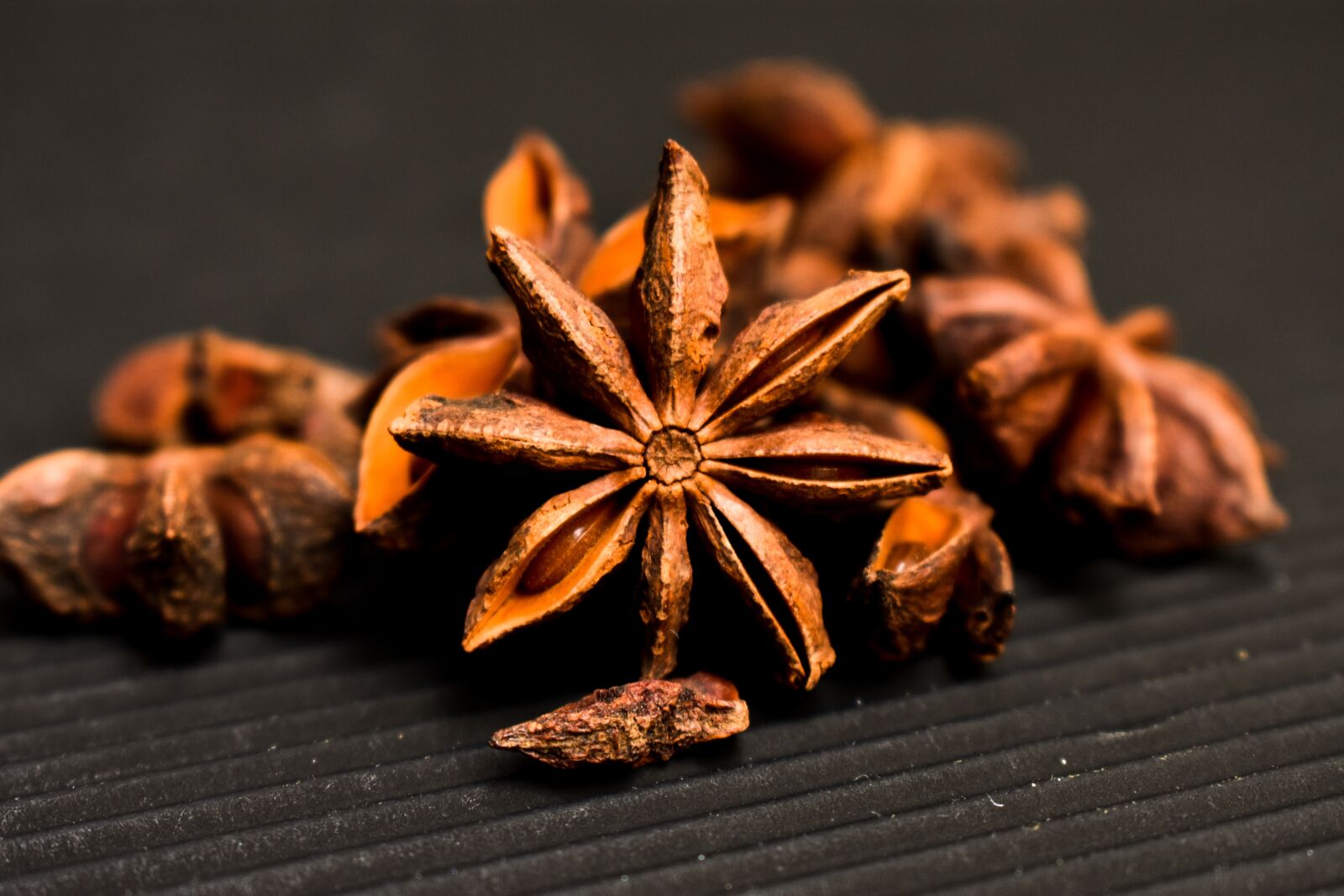 Nikon D3400 sample photo. Star anise, condiments, star photography