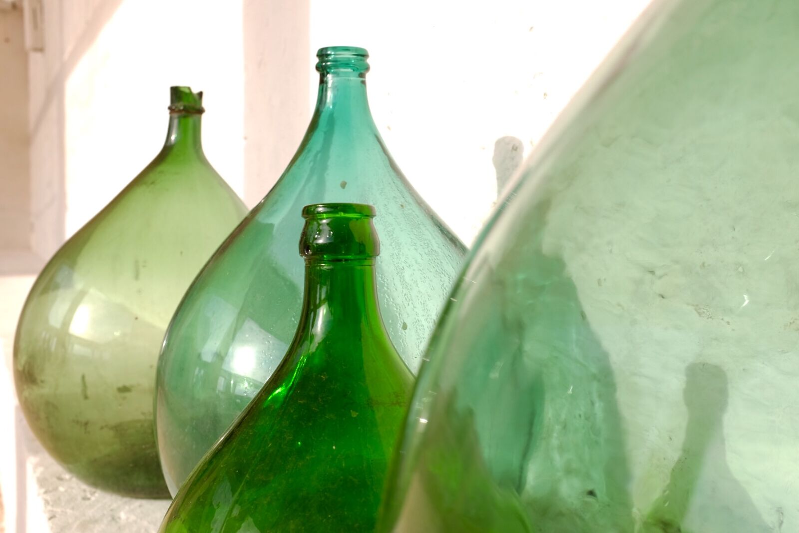 Fujifilm X100T sample photo. Bottle, bottles, glass, green photography