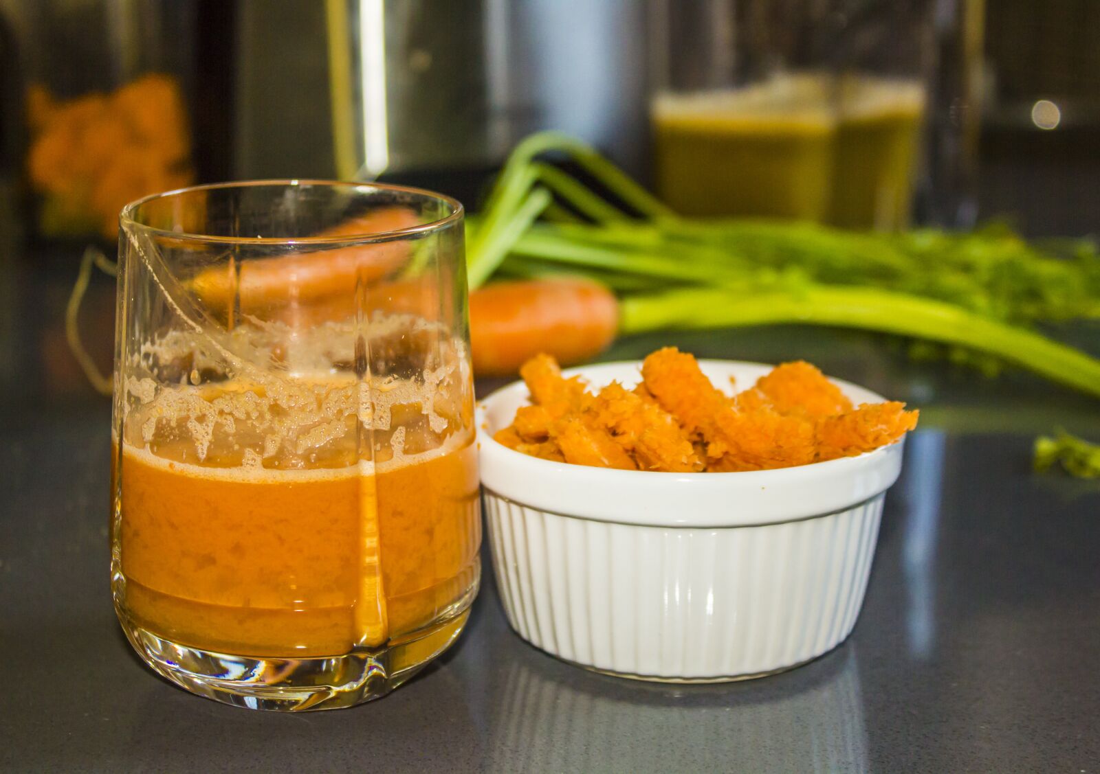 Canon EF-S 18-55mm F3.5-5.6 IS sample photo. Carrot, extract, juice photography