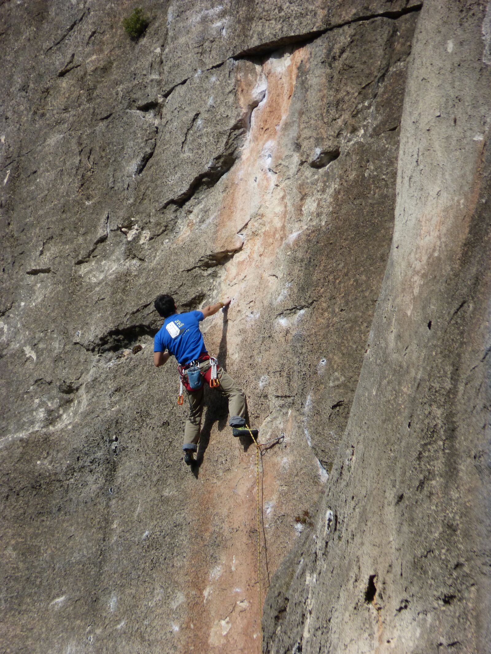 Panasonic DMC-FZ62 sample photo. Escalation, climber, rock wall photography