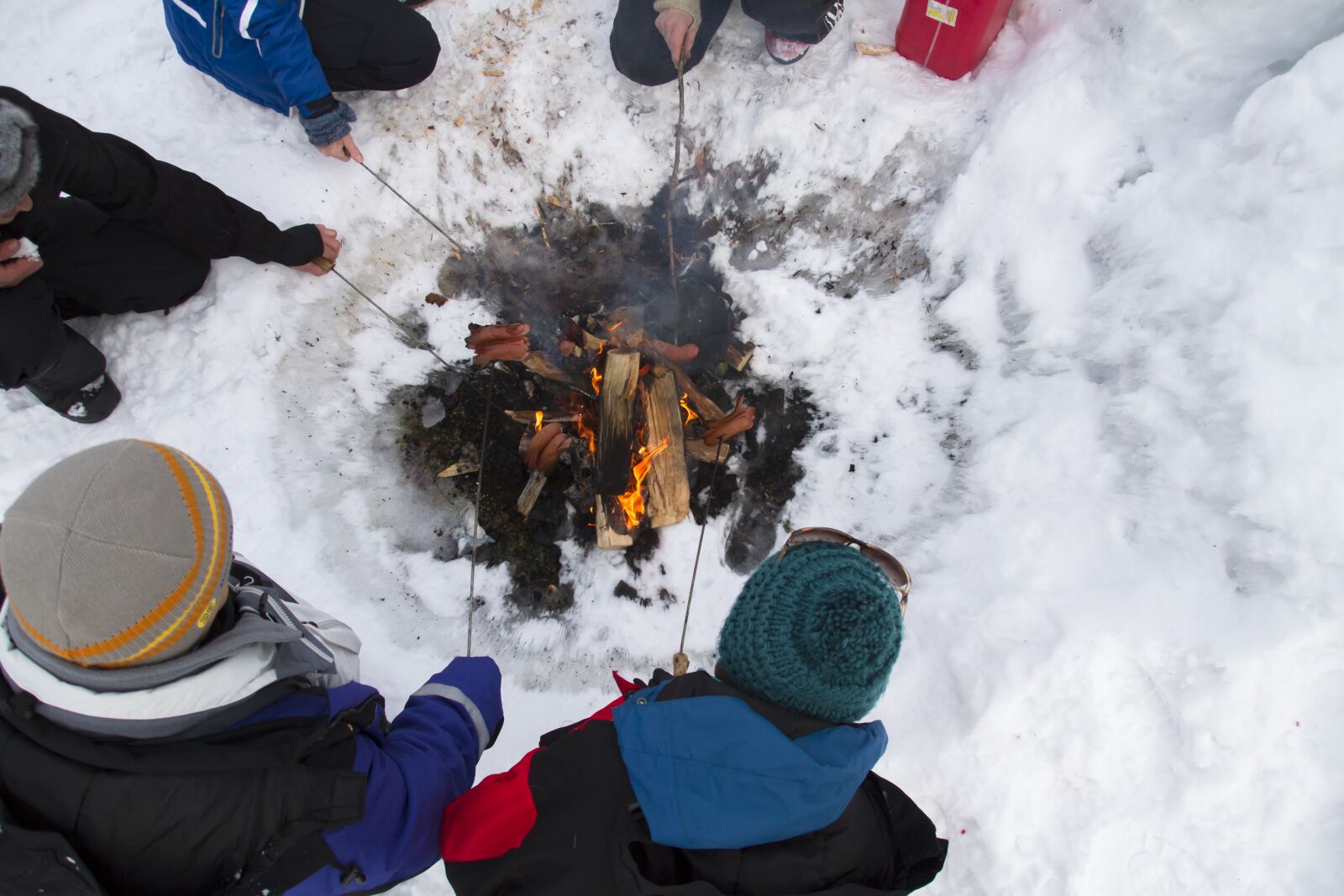 Canon EOS 7D sample photo. Winter, fire, campfire photography