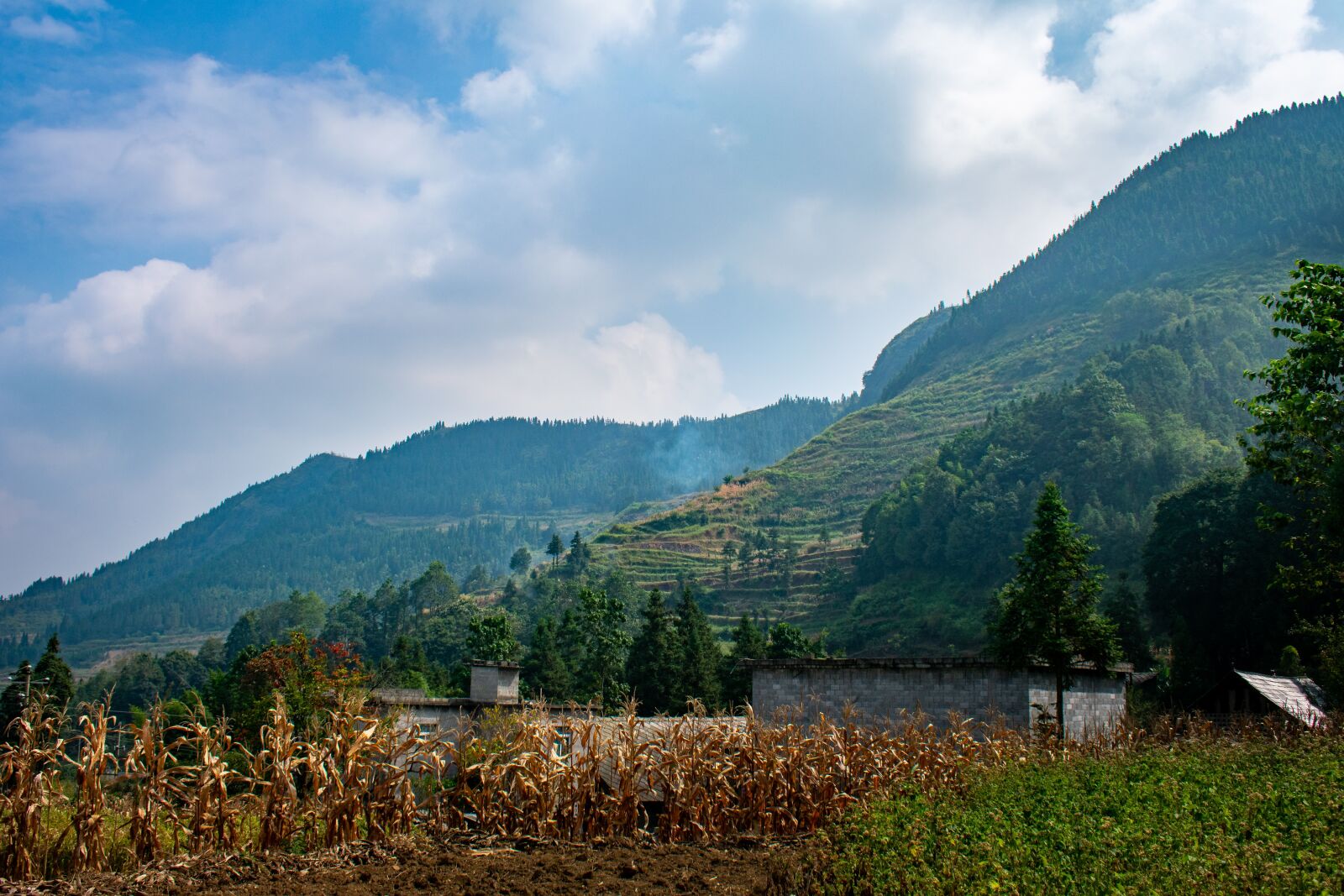 Nikon D3400 sample photo. Mountain, cumulus, autumn photography