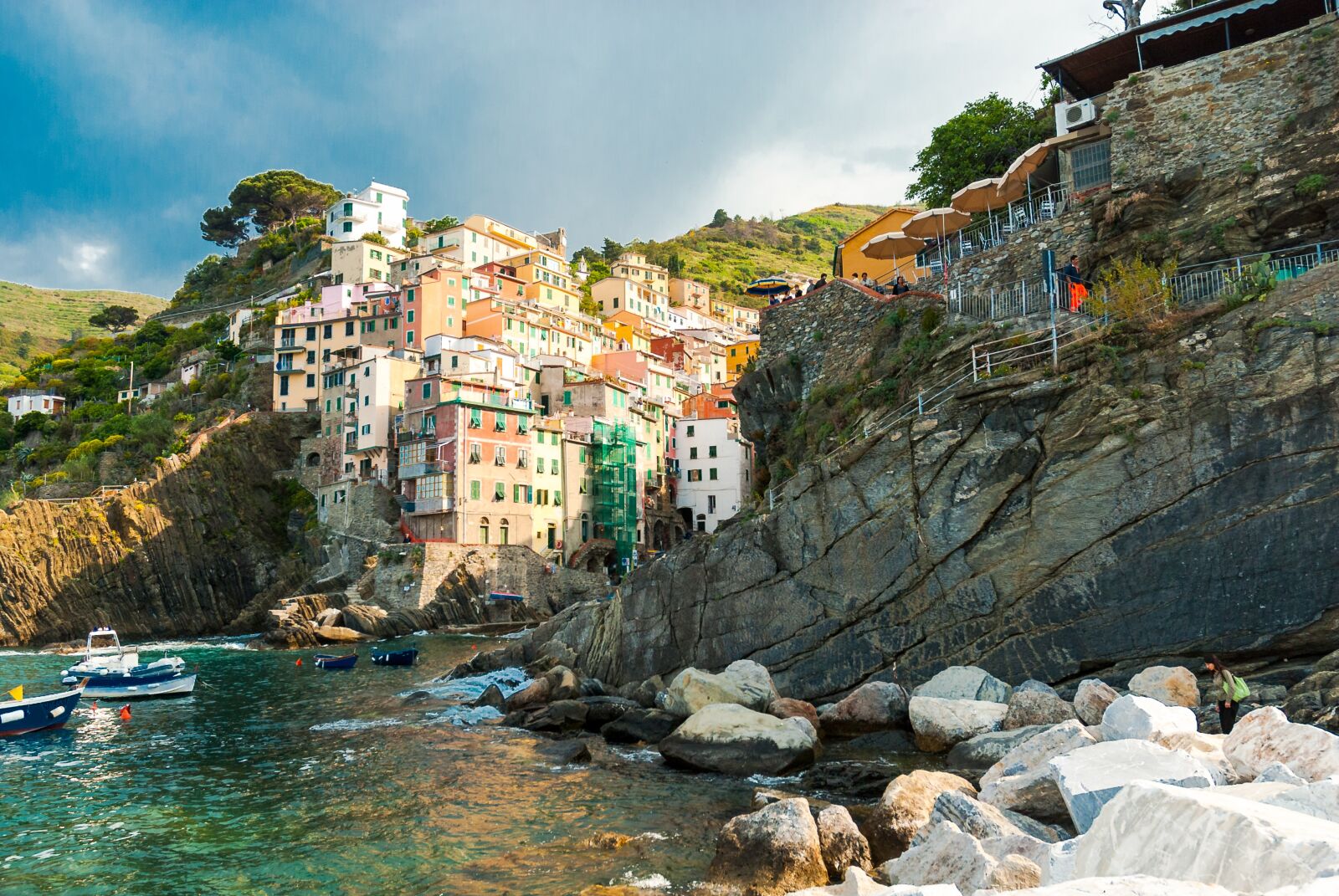 Nikon D80 sample photo. Cinque terre, the sun photography