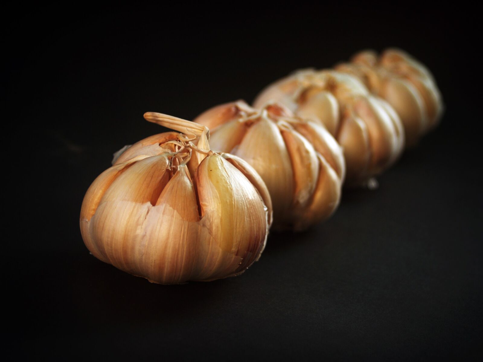 Olympus E-300 (EVOLT E-300) sample photo. Garlic, meals, white photography