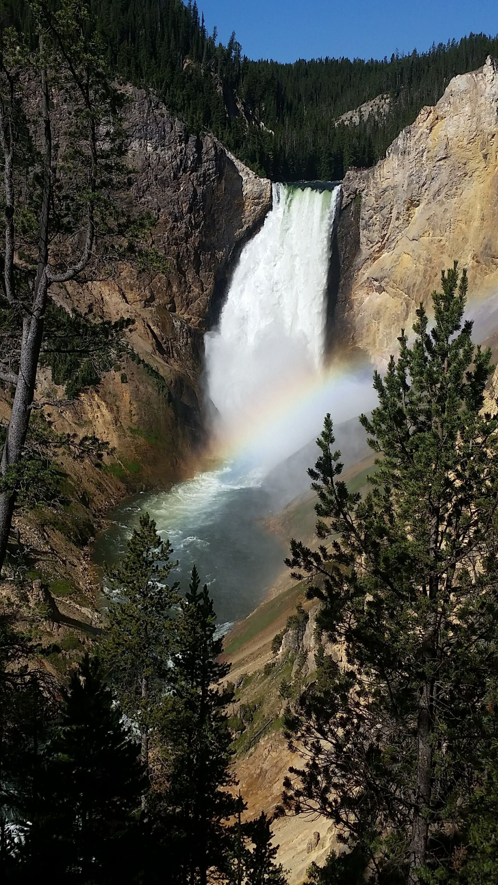 Samsung Galaxy S5 sample photo. Waterfall, yellowstone, usa photography