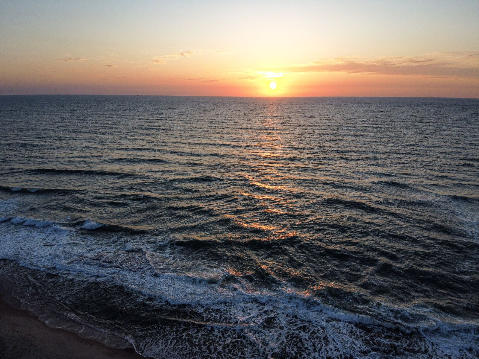 DJI FC7203 sample photo. Sea, sunset, ocean photography