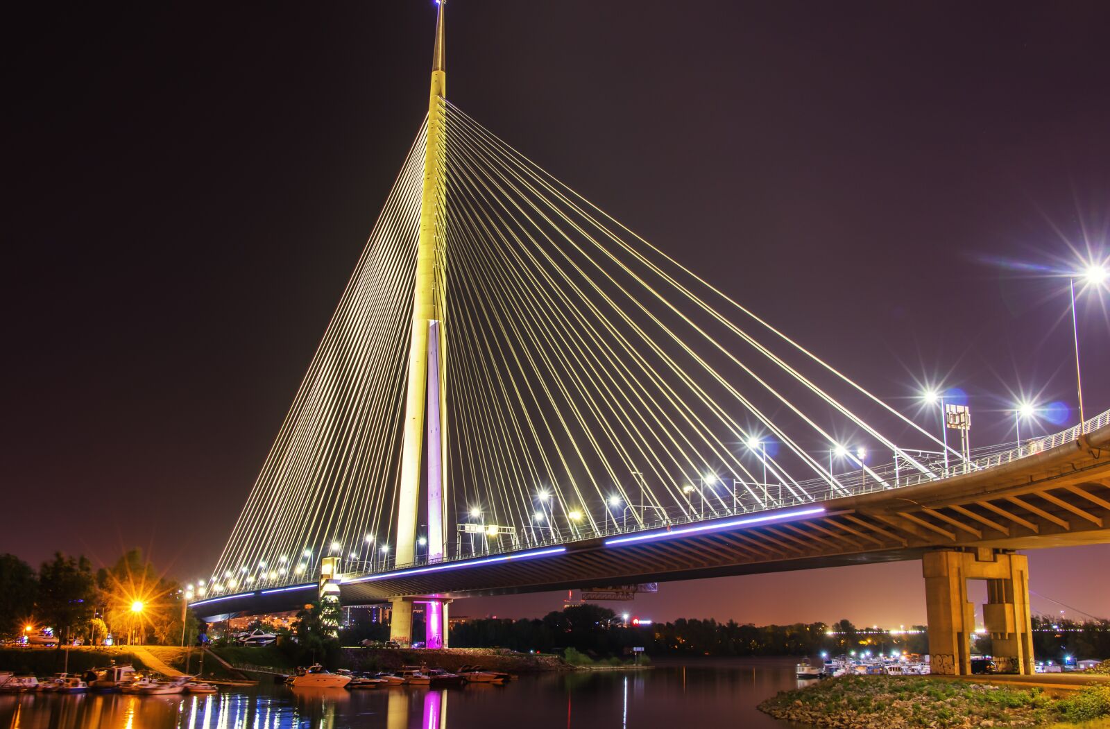Canon EF-S 18-135mm F3.5-5.6 IS USM sample photo. Belgrade, ada bridge, arhitecture photography