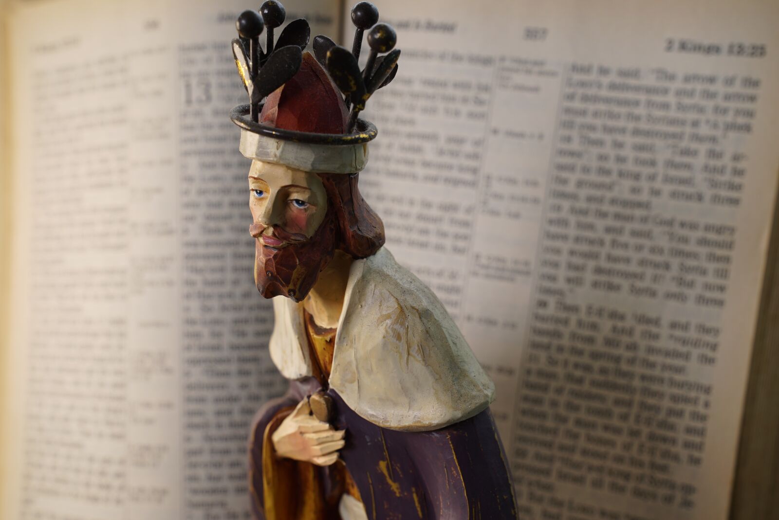 Sony a7S + Sony FE 24-70mm F2.8 GM sample photo. Christian figurine, the king photography
