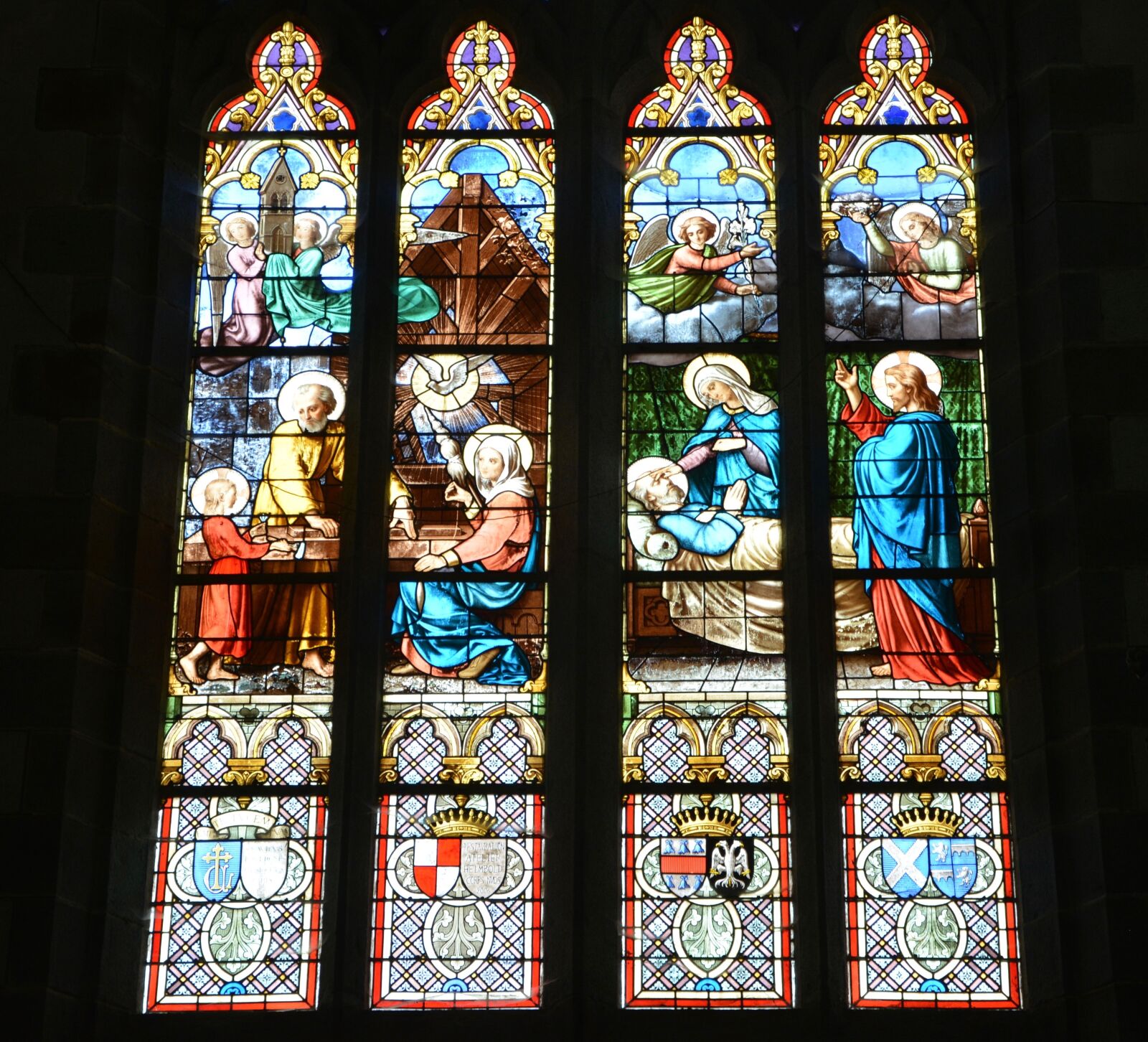 Nikon D5200 sample photo. Stained glass windows, church photography