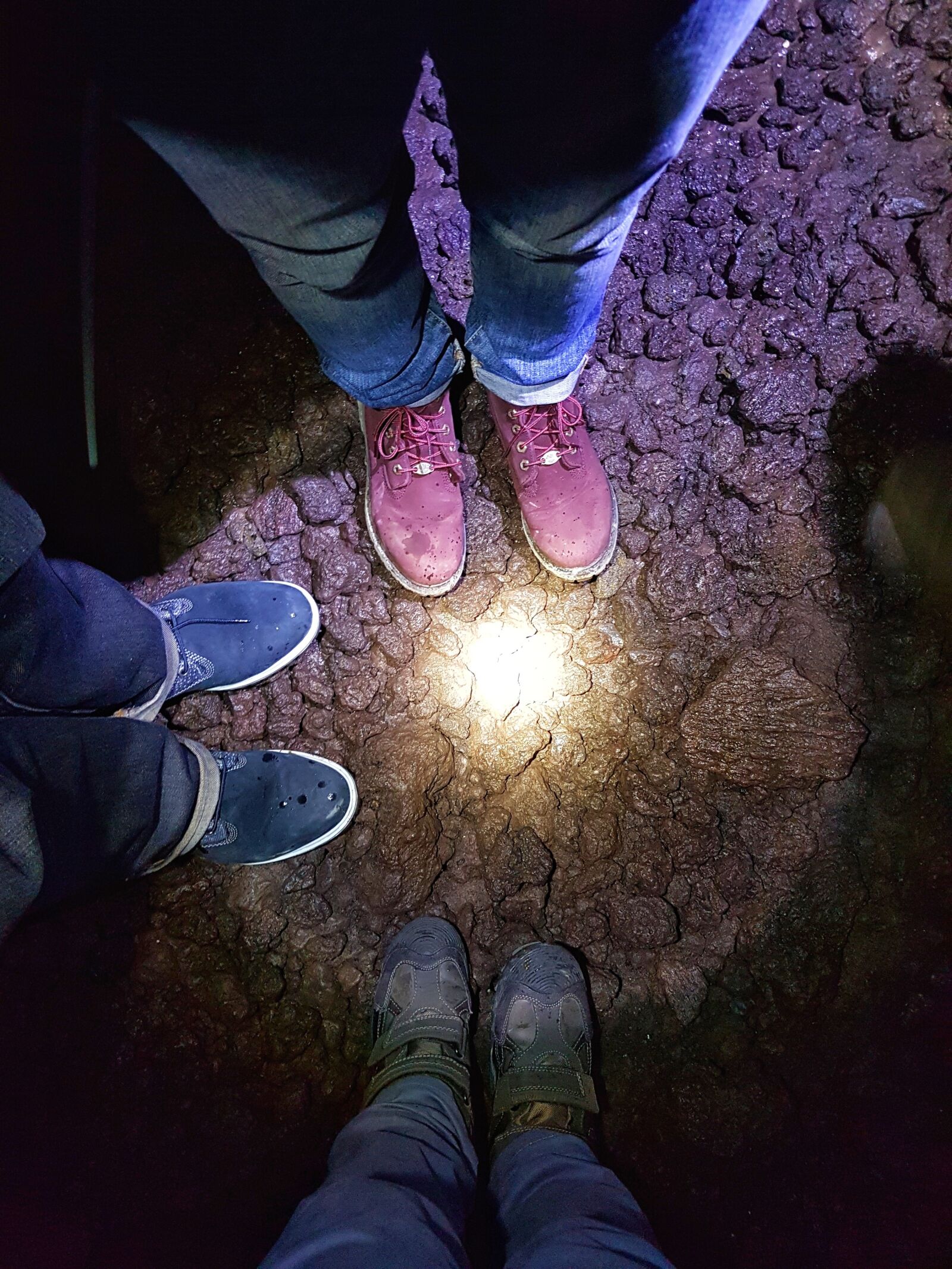 Samsung Galaxy S7 Edge sample photo. Lava stone, shoes, standing photography