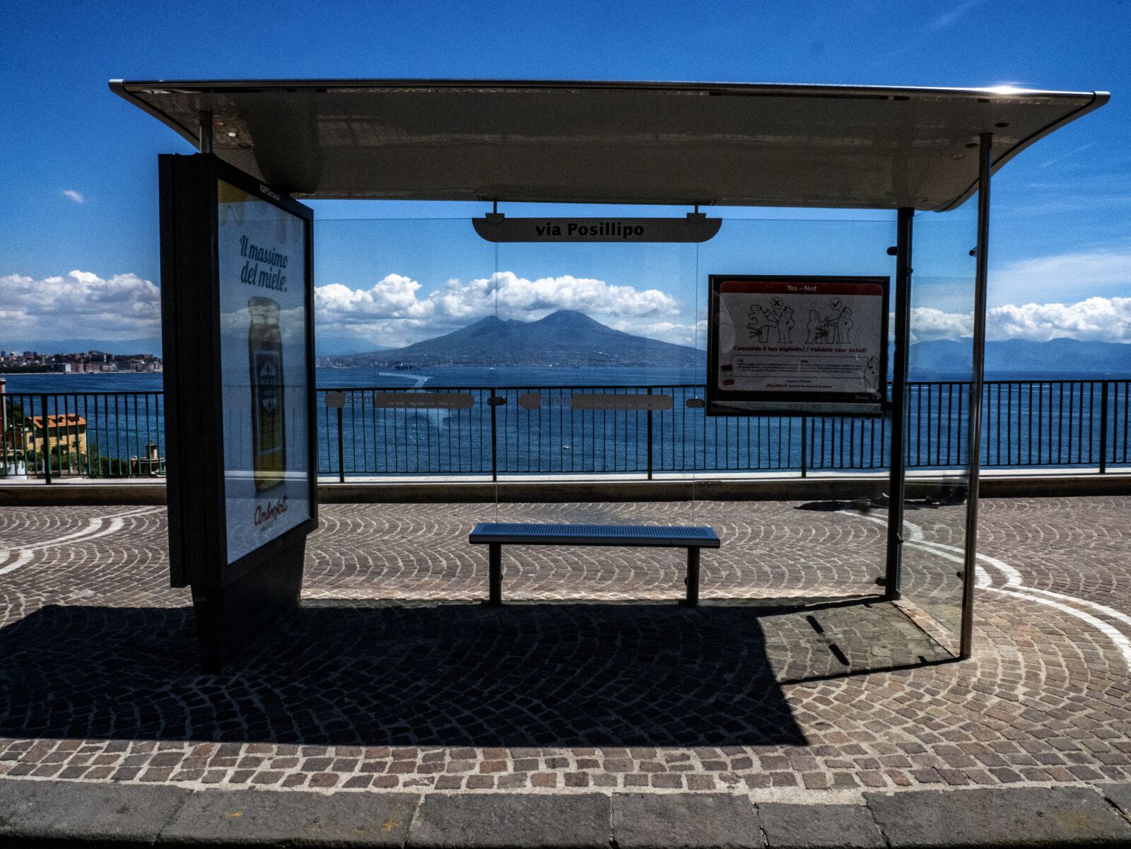 Panasonic Lumix G Vario HD 12-32mm F3.5-5.6 Mega OIS sample photo. Bus, stop, panorama photography