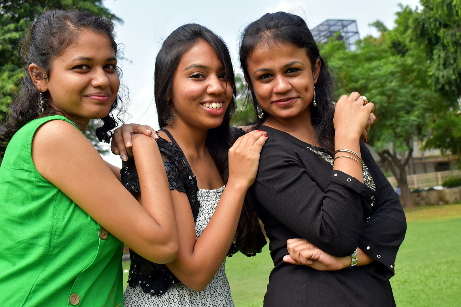 Nikon D5600 sample photo. Three beauties, feminine, indians photography