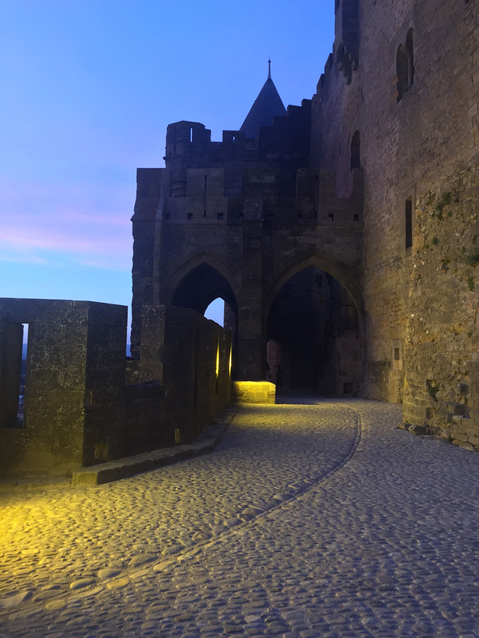 iPhone 6 back camera 4.15mm f/2.2 sample photo. Carcassonne, abendstimmung, castle photography