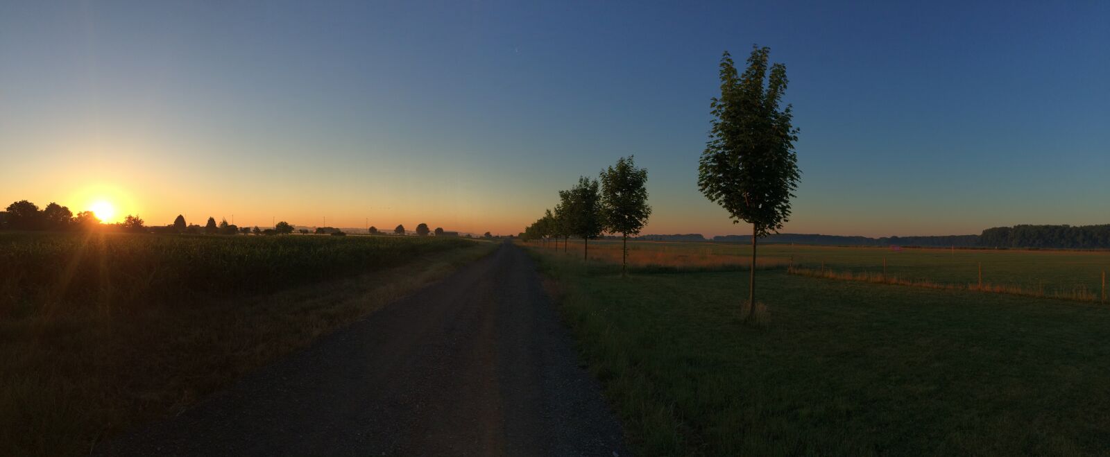 iPhone 5s back camera 4.15mm f/2.2 sample photo. Sunset, sun, field photography