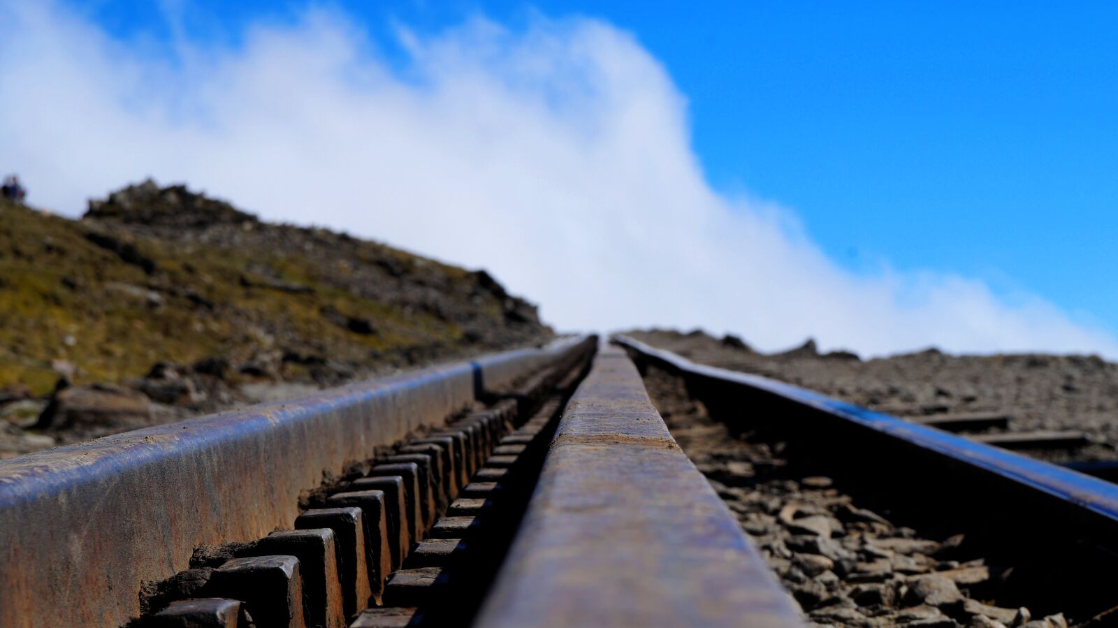 Sony Alpha a3000 + Sony E 18-55mm F3.5-5.6 OSS sample photo. Mountains, tracks, sky photography