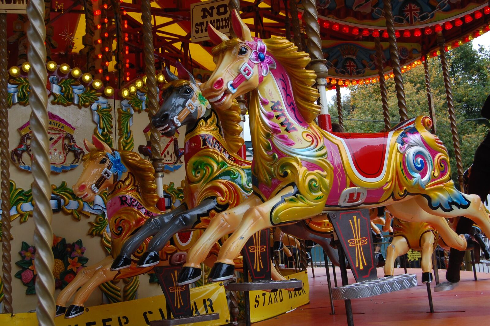 Nikon D40 sample photo. Merry go round, fair photography