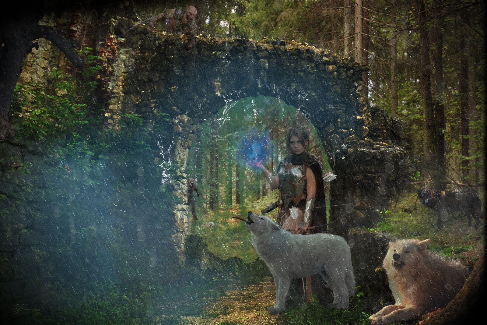 Canon EOS 450D (EOS Rebel XSi / EOS Kiss X2) sample photo. Forest fairy, hunter, forest photography