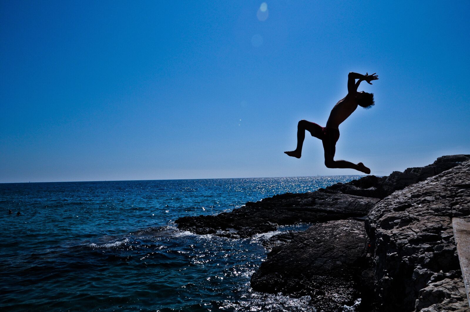 Nikon D90 sample photo. Sea, jump, cliff photography