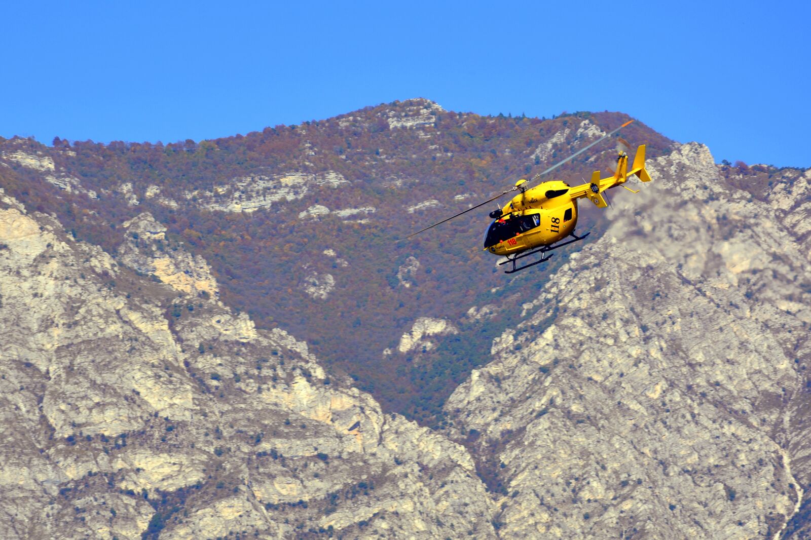 Nikon D7100 sample photo. Helicopter, takeoff, rescue photography