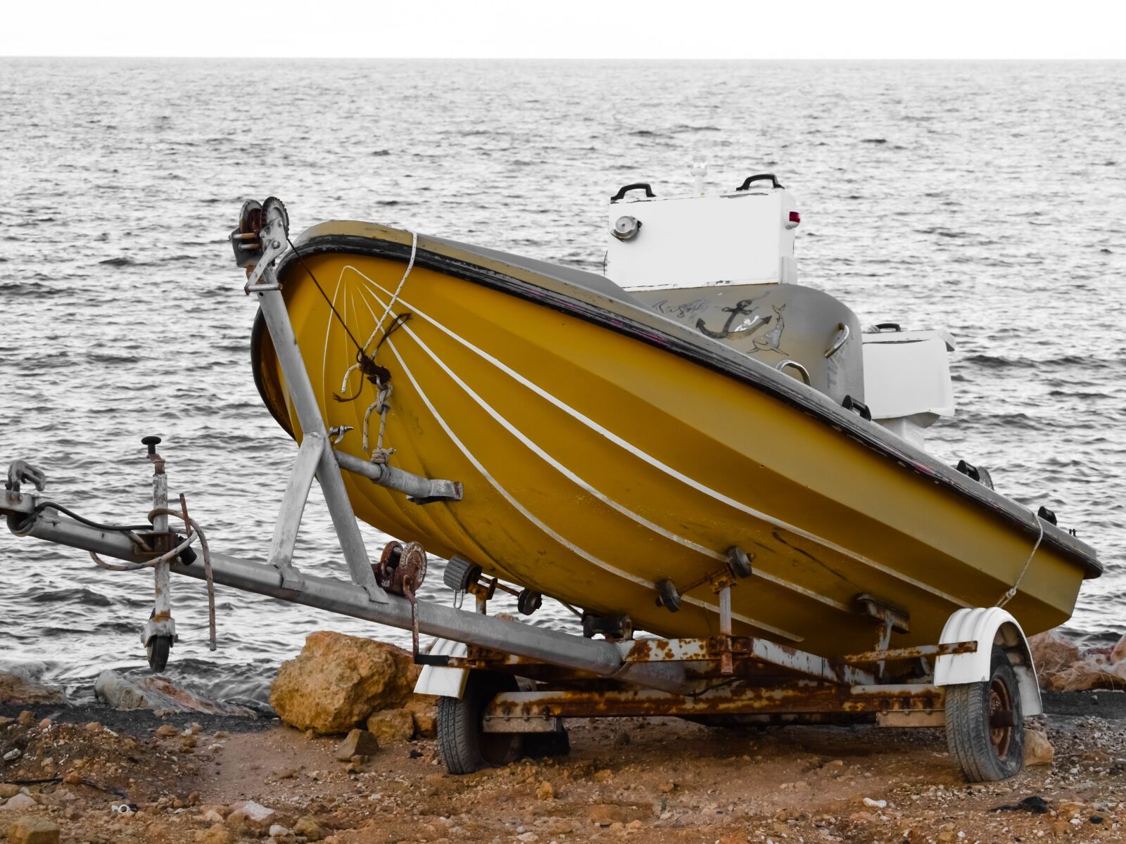 Nikon D3300 sample photo. Boat, grounded, trailer photography