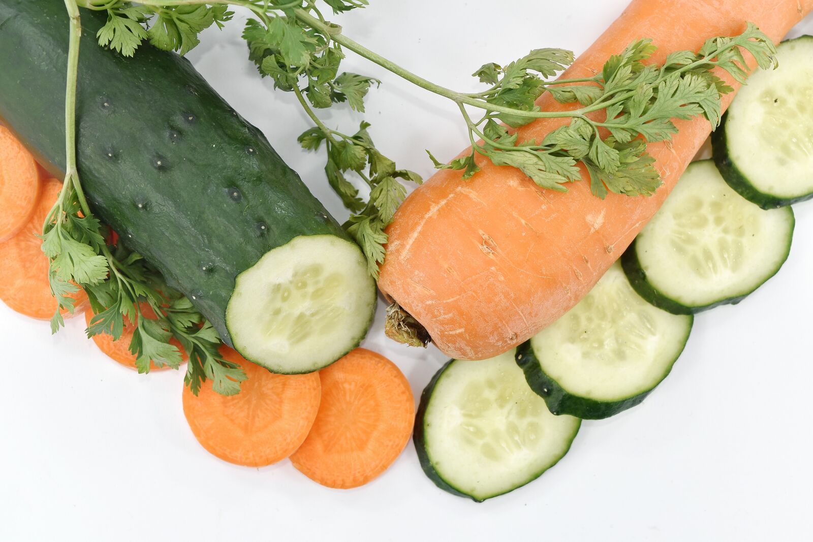 Nikon D5500 sample photo. Antioxidant, appetizer, carrot, cucumber photography