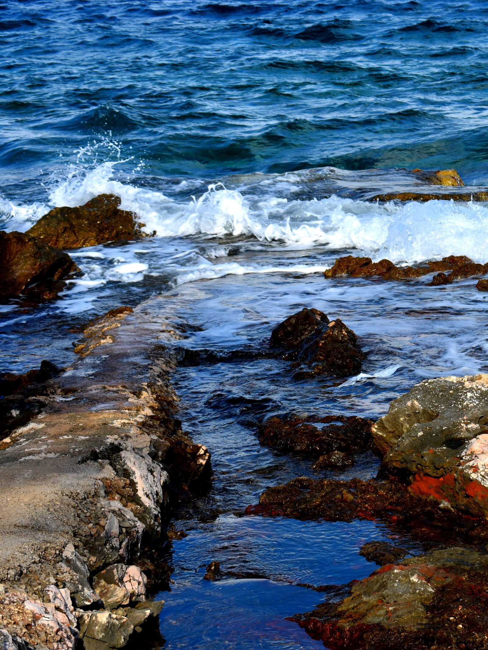 Nikon D3400 sample photo. Sea, wave, foam photography