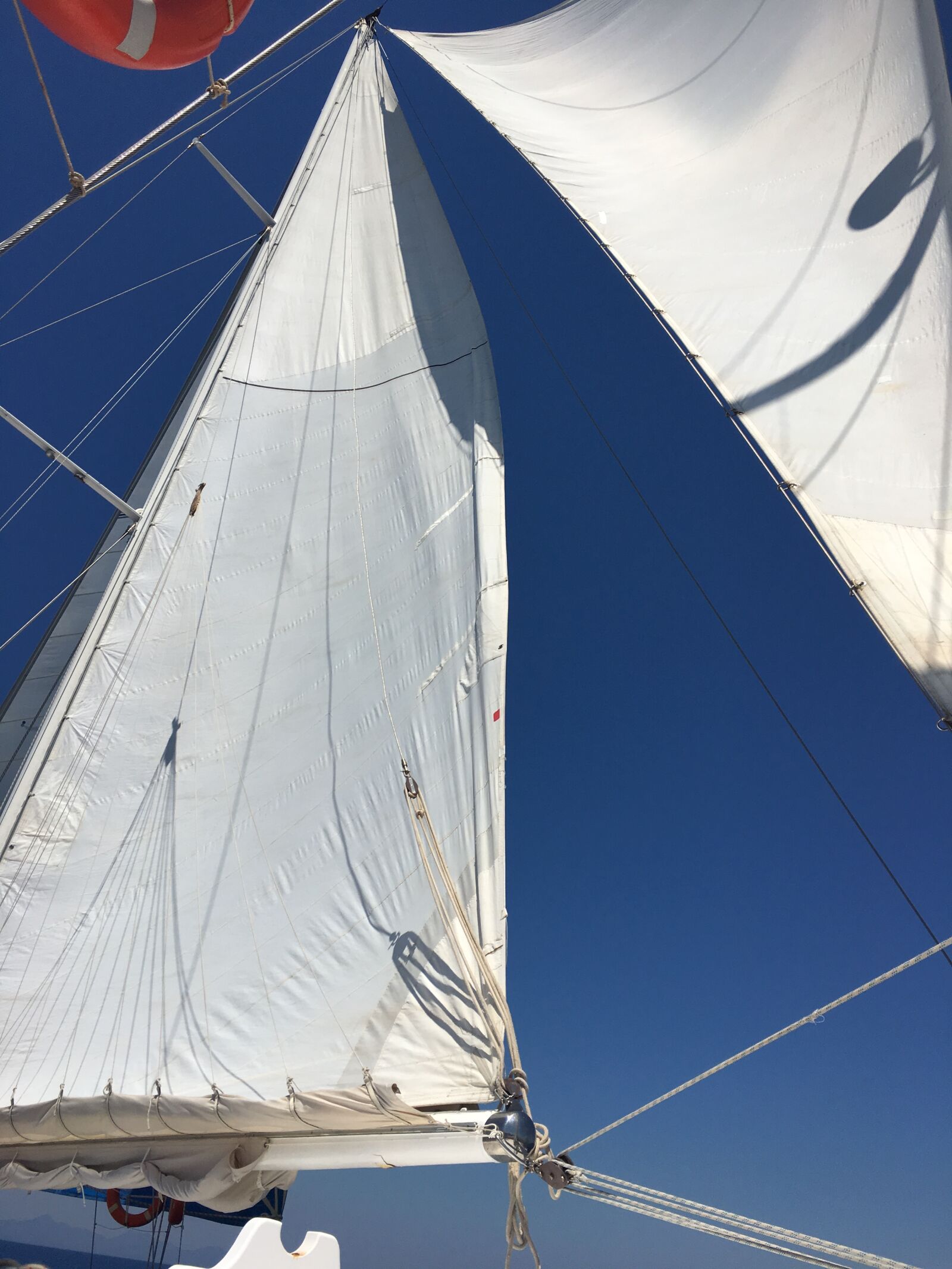 Apple iPhone 6s sample photo. Sails, blue sky, sailing photography
