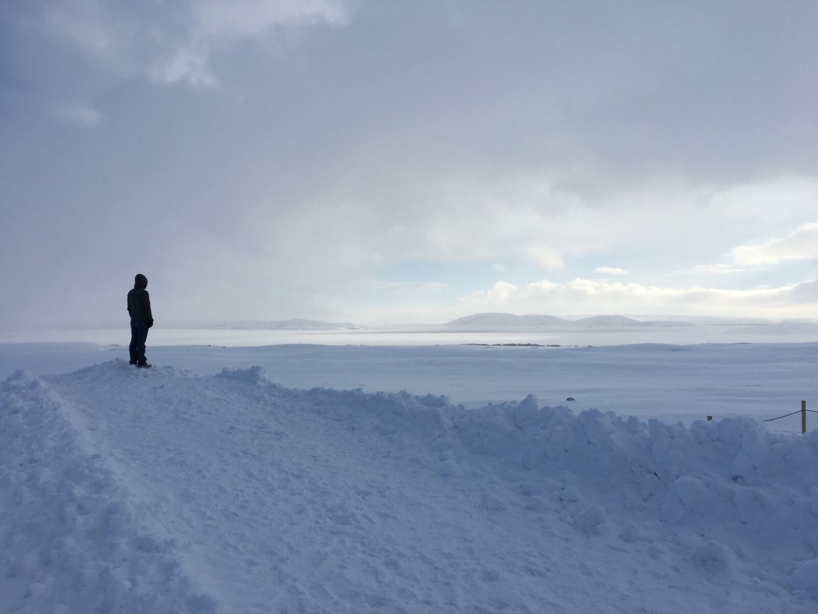 Apple iPhone 6s sample photo. Iceland, snow, bleak photography