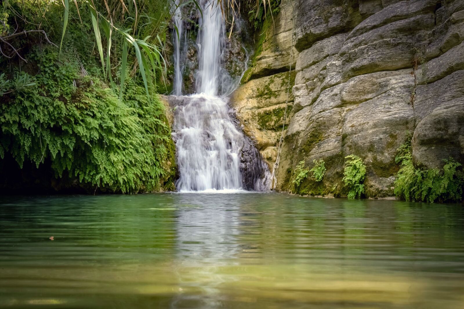 Nikon D3300 sample photo. Waterfall, pond, nature photography