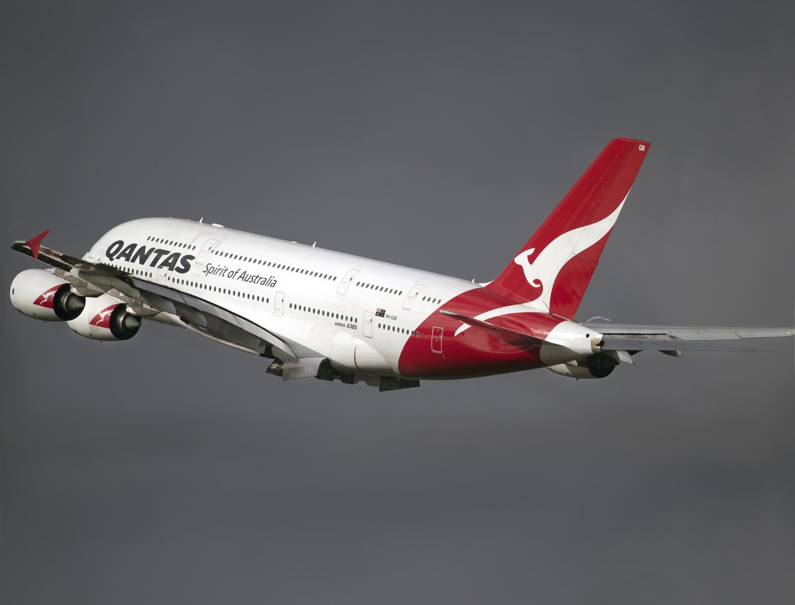 Canon EF 500mm F4L IS USM sample photo. Qantas, airline, airplane photography