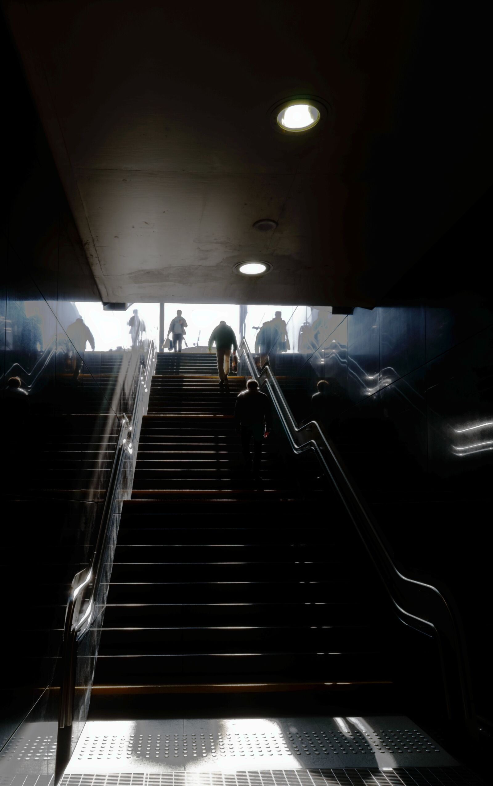 Nikon D3100 sample photo. Stairs, the station, metro photography