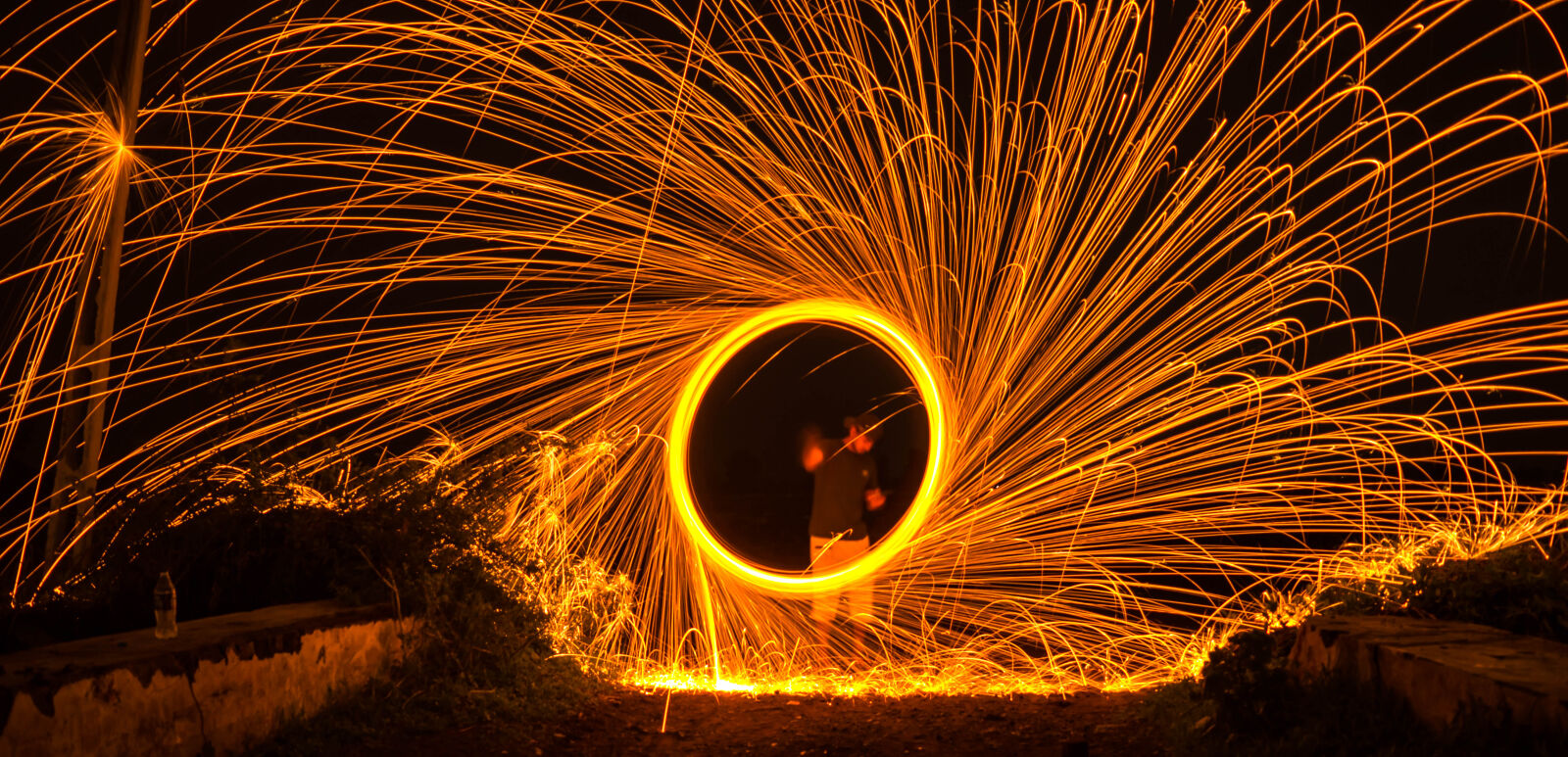Nikon D3200 sample photo. Burn, circle, creative, light photography