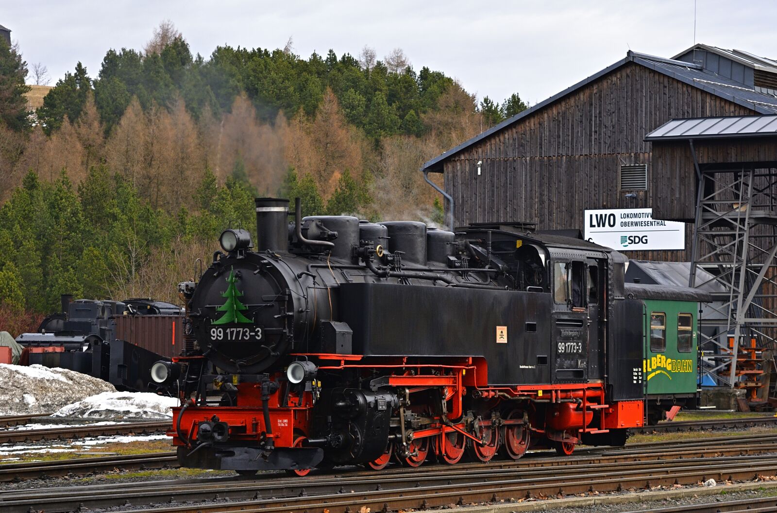 Nikon D5200 sample photo. Steam locomotive, historically, fichtelberg photography