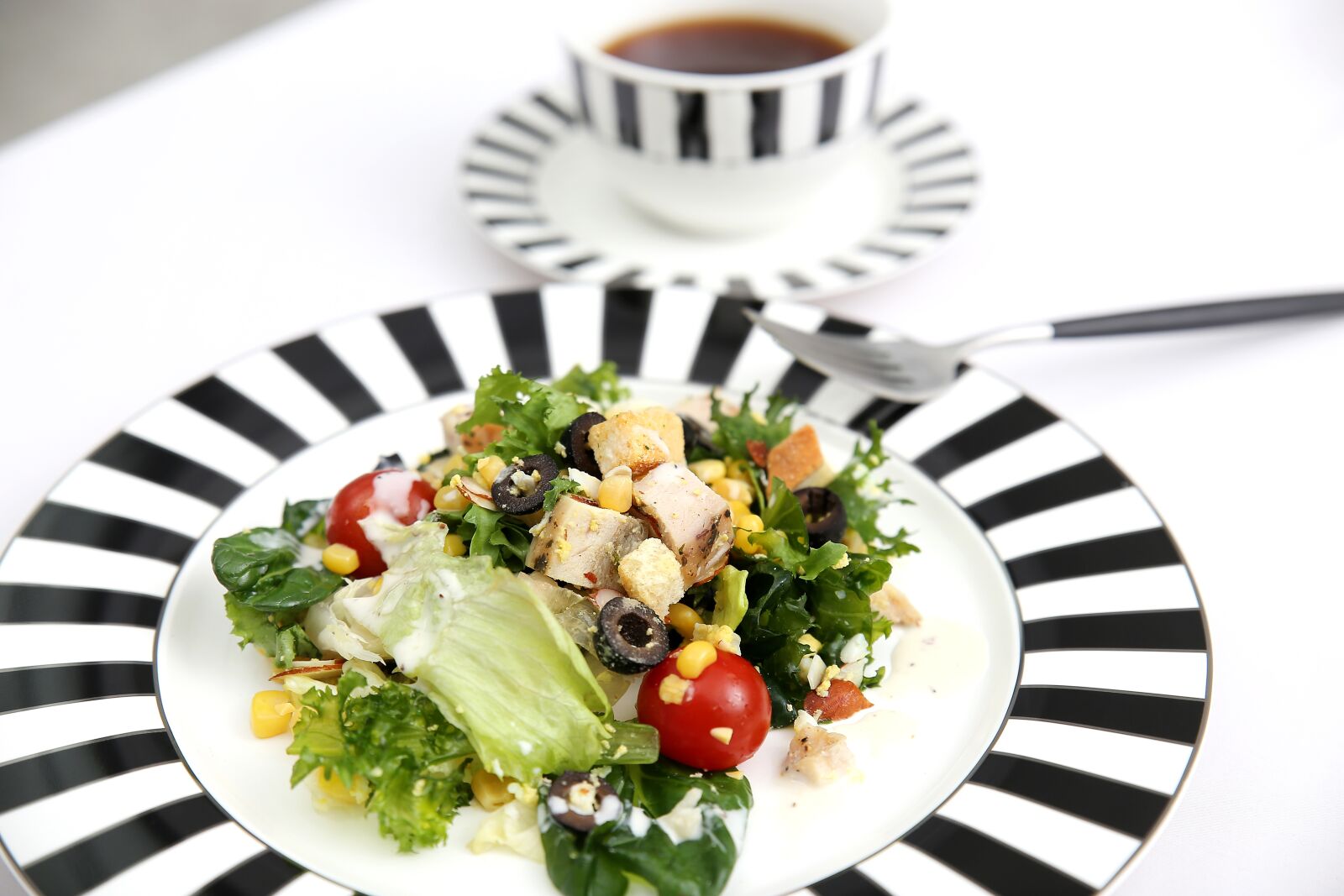 Canon EOS 6D sample photo. Salad, coffee, breakfast photography