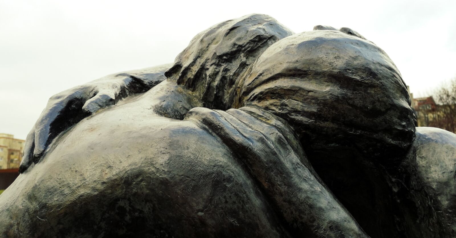 HUAWEI SNE-LX1 sample photo. Sculpture, hug, reconciliation photography