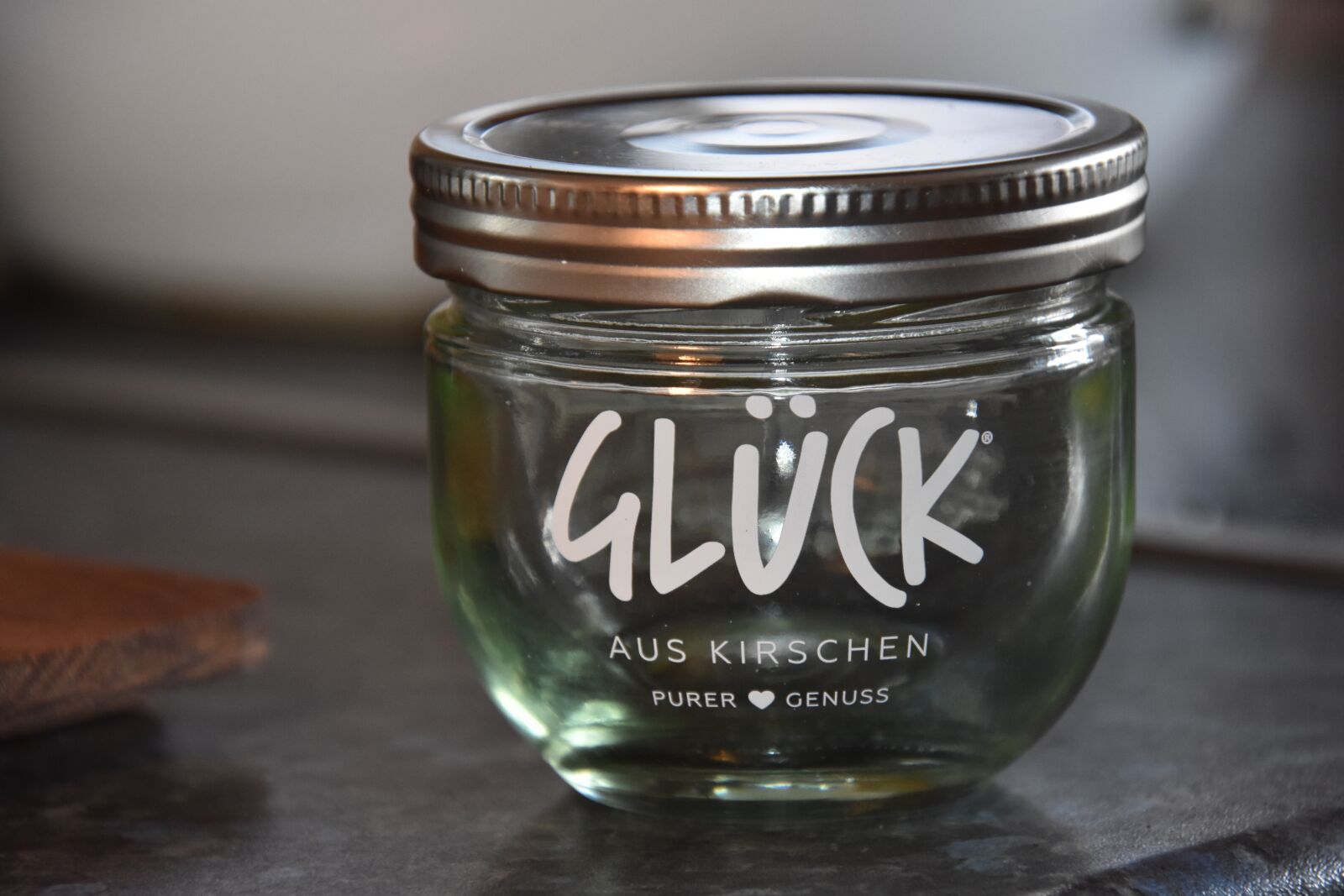 Nikon D3400 sample photo. Glass, jam, cherry photography