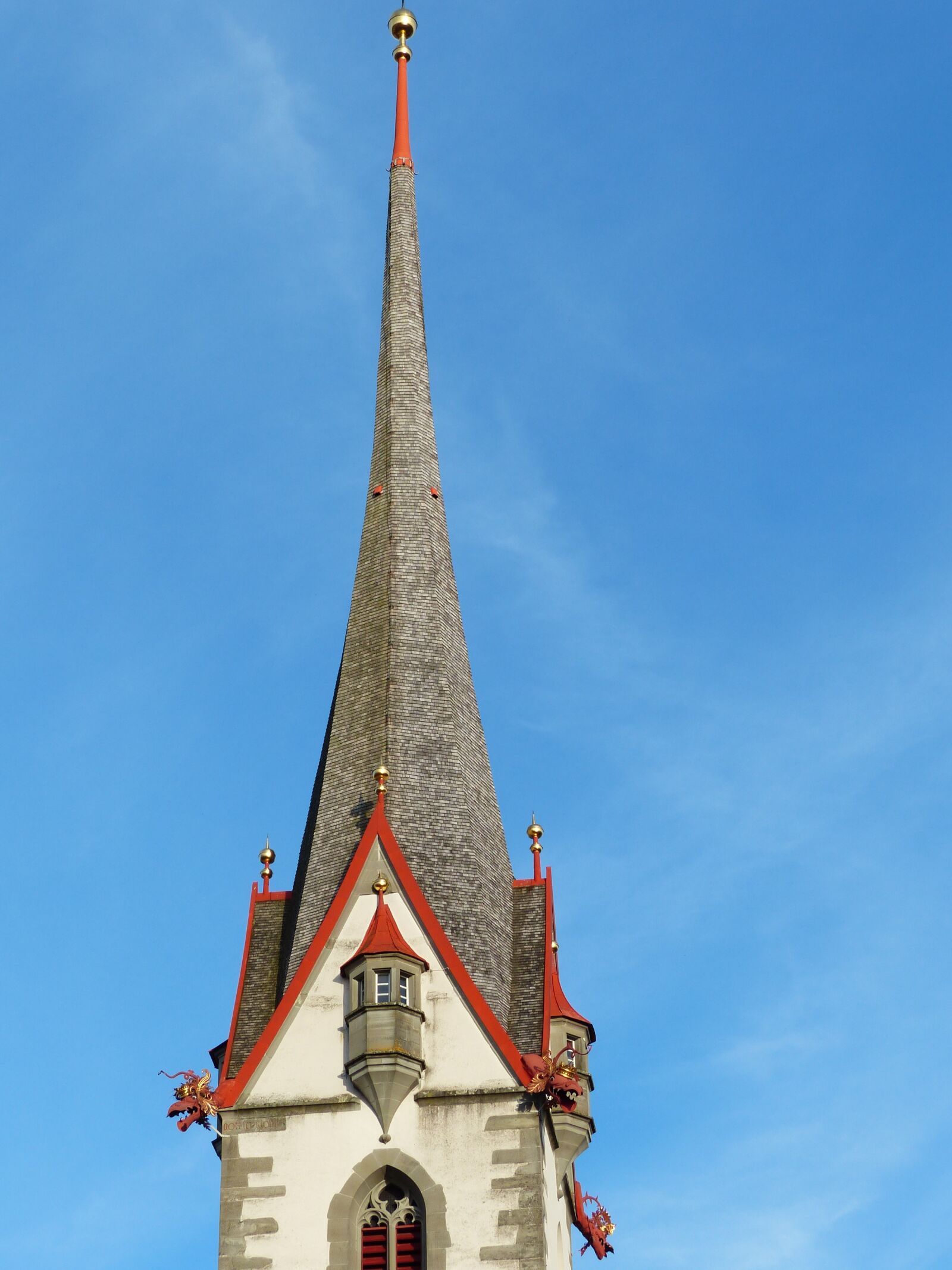 Panasonic Lumix DMC-FZ200 sample photo. Church, steeple, stone most photography