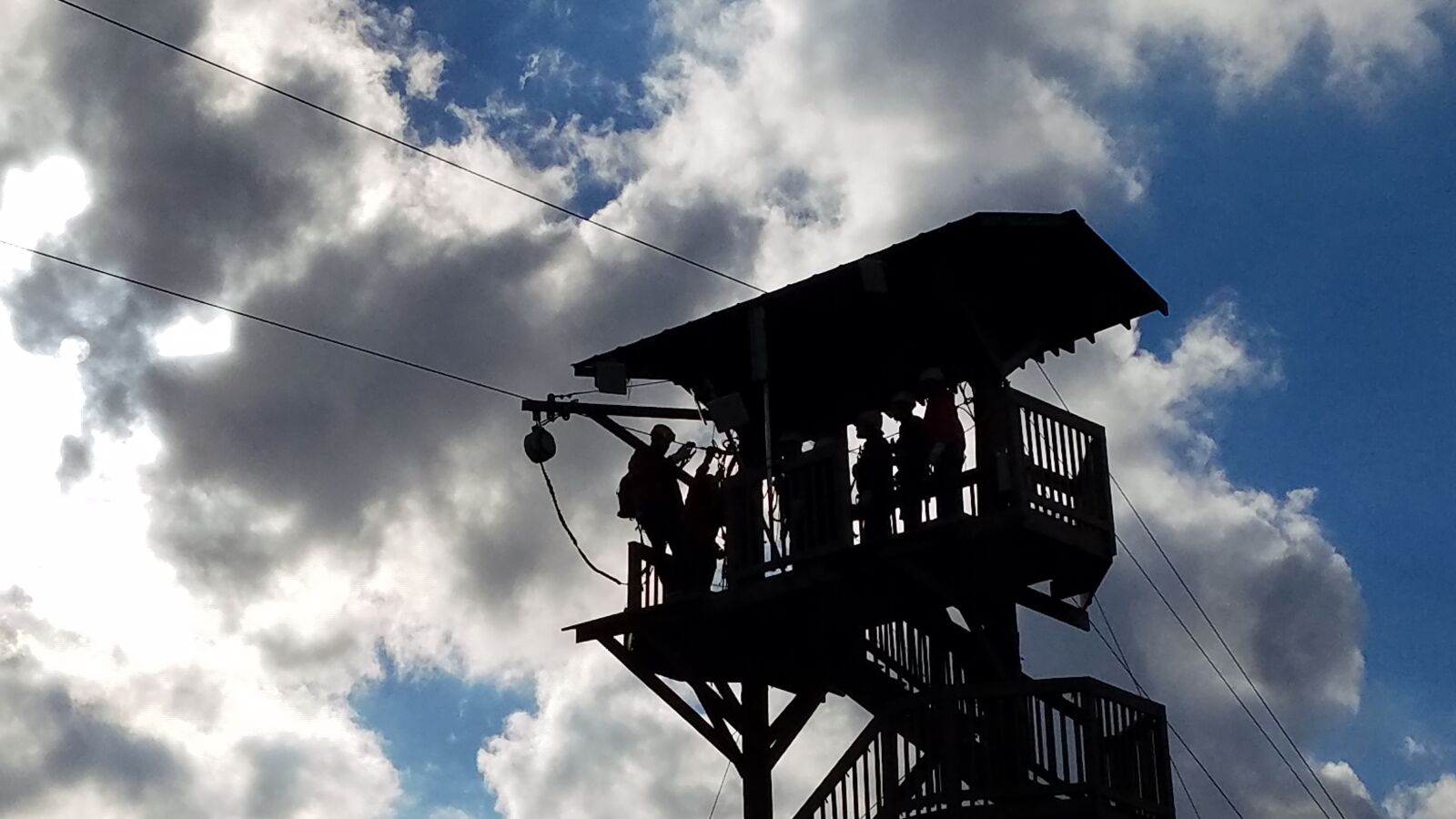Samsung Galaxy S7 Edge sample photo. Sky, zip lining tower photography