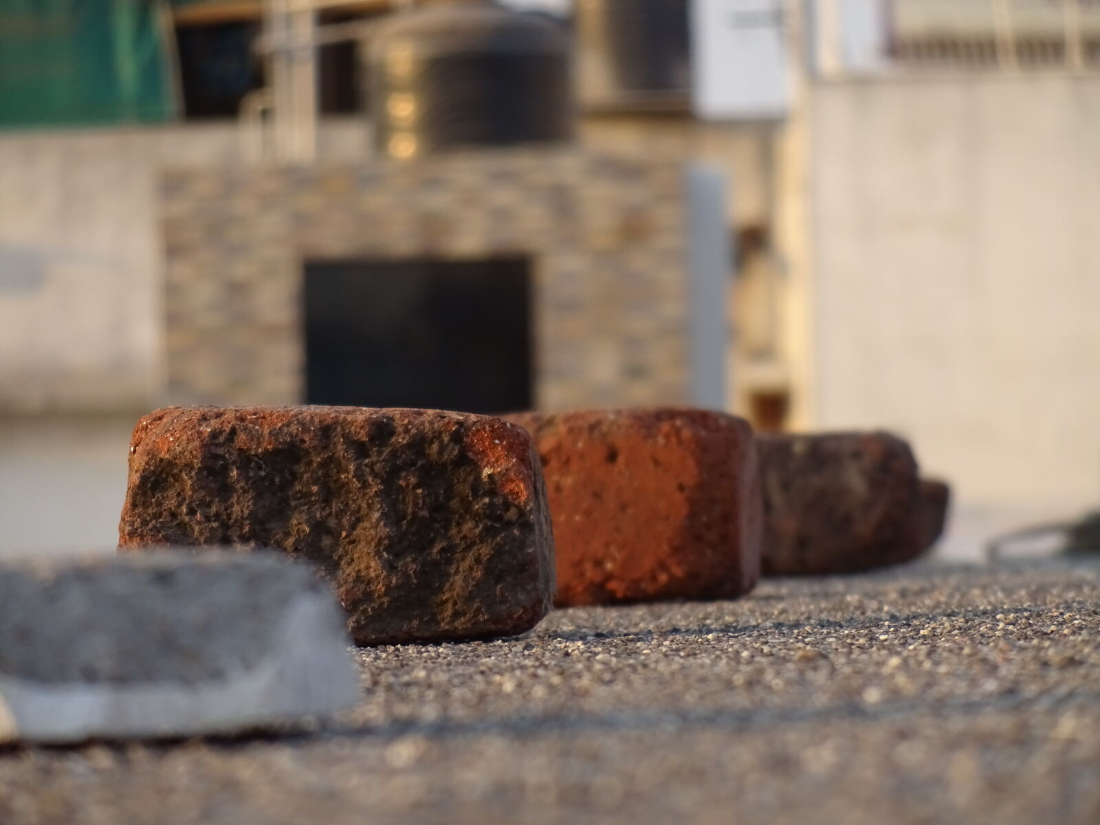 Sony Cyber-shot DSC-WX220 sample photo. Bricks, defocused, eveningtime, lensblur photography