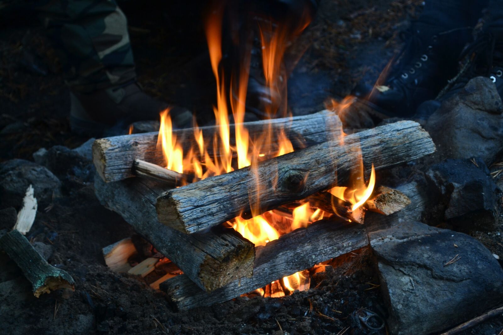 Nikon D3100 sample photo. Fire, campfire, flames photography