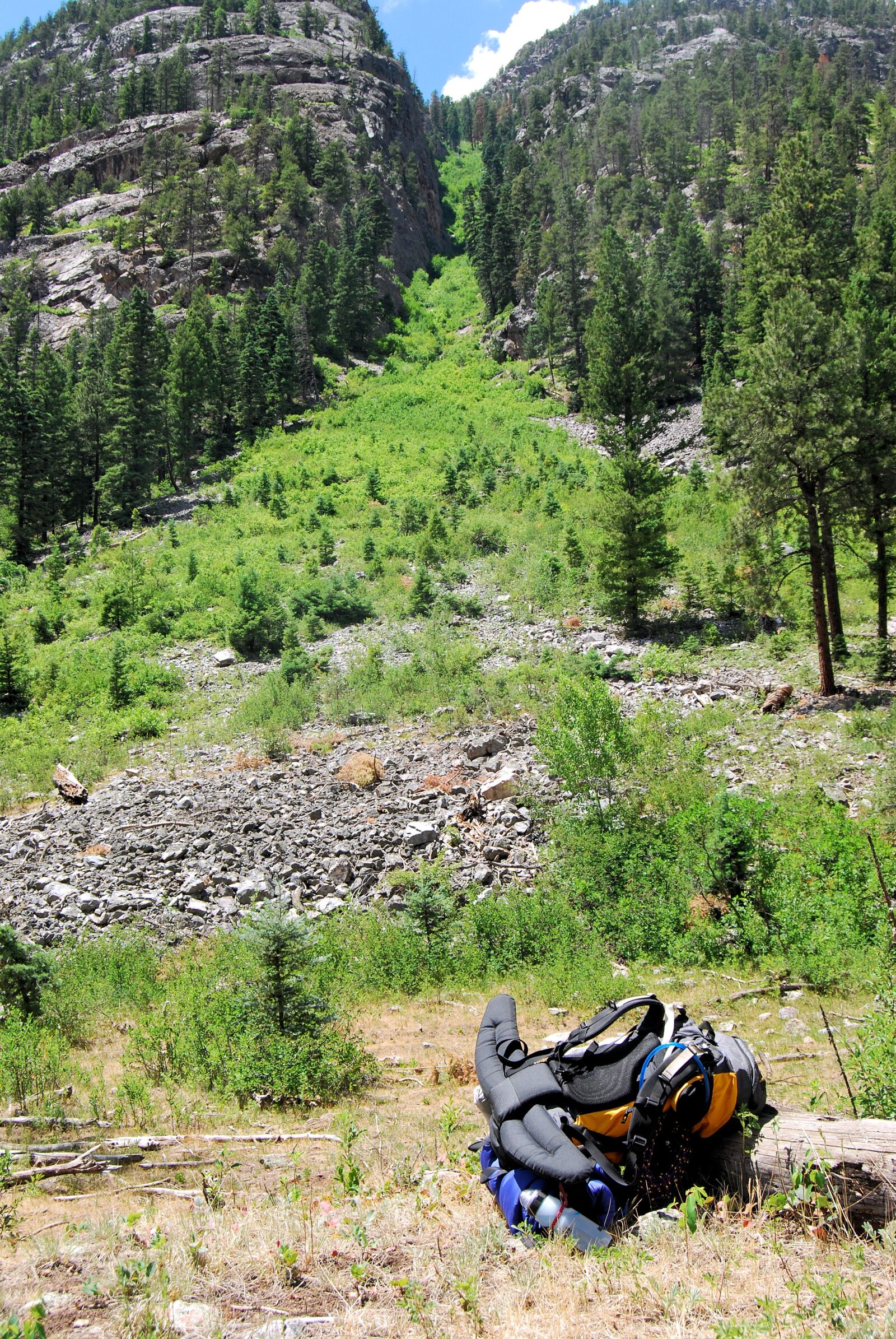 Nikon D40X sample photo. Mountains, trail, backpack photography