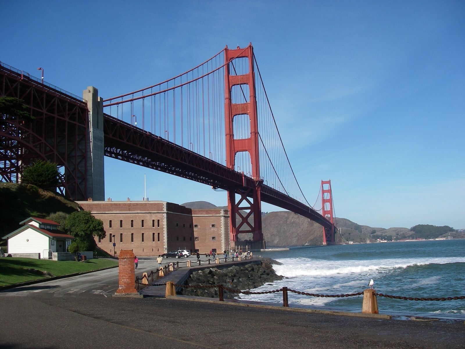 Pentax OPTIO W10 sample photo. Fort point, national historic photography