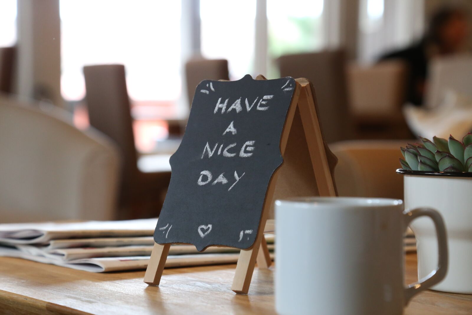 Canon EOS 6D + Canon EF 24-105mm F4L IS USM sample photo. Coffee break, coffee, sign photography