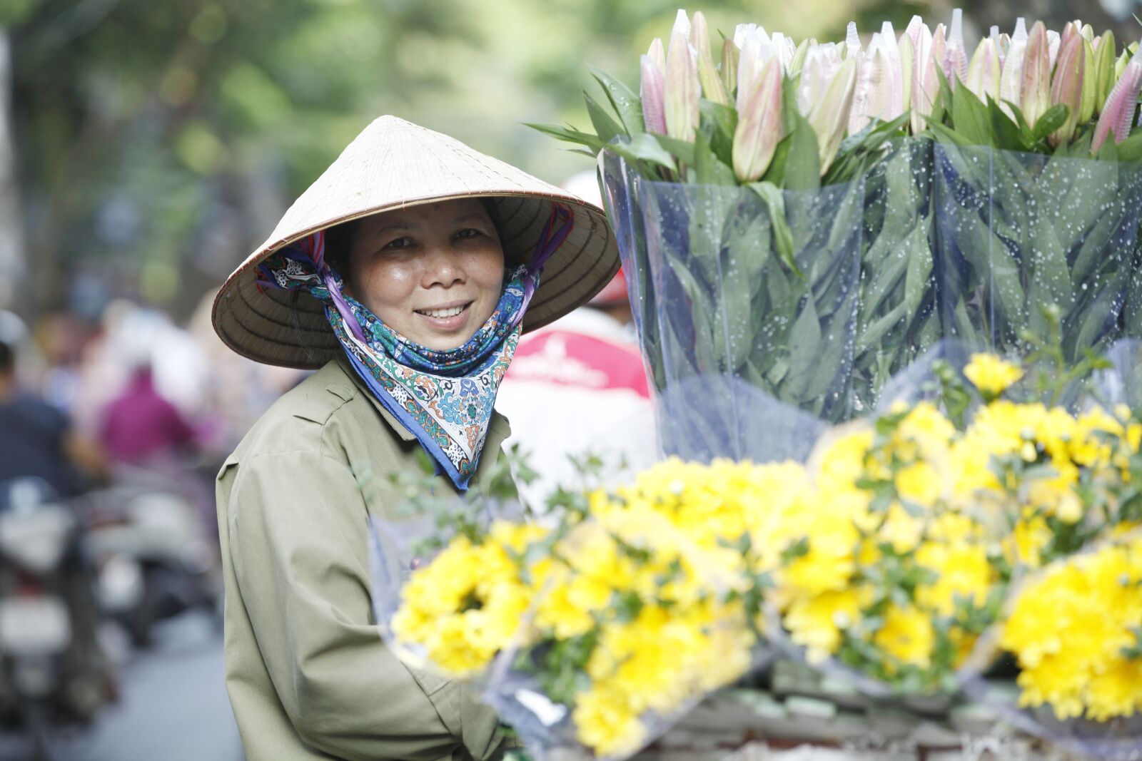 Canon EOS 5D Mark II sample photo. Hanoi capital, hanoi flower photography