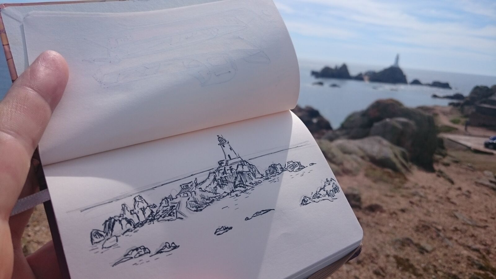 Sony Xperia Z3 sample photo. Sketchbook, sketch, lighthouse la photography