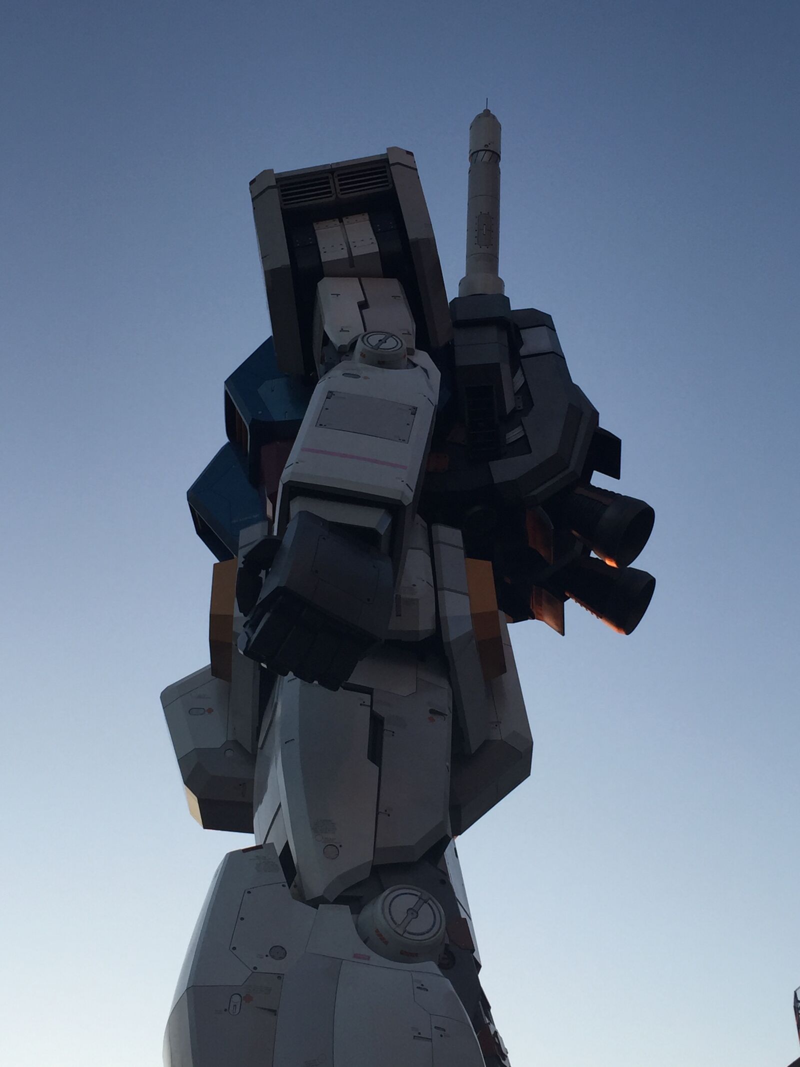 iPhone 6 back camera 4.15mm f/2.2 sample photo. Diver, city, gundam, japan photography