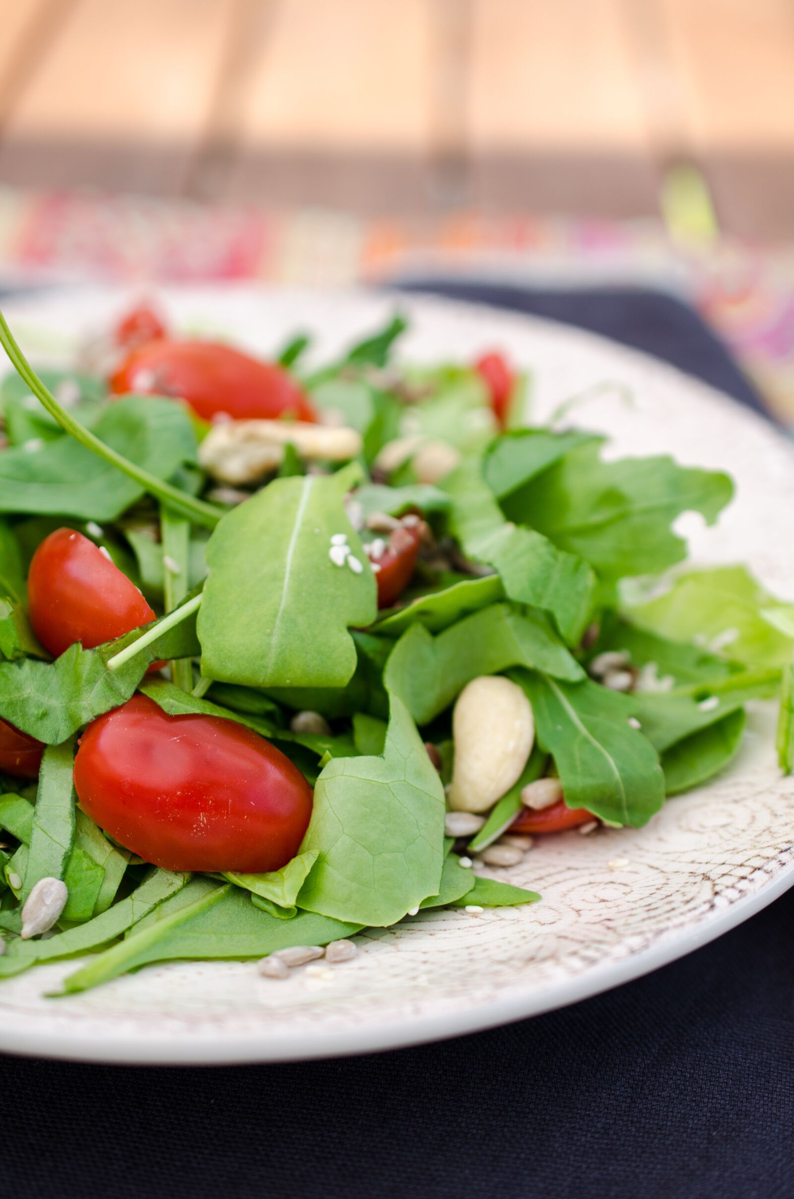 Nikon D7000 sample photo. Arugula, baby spinach, red photography