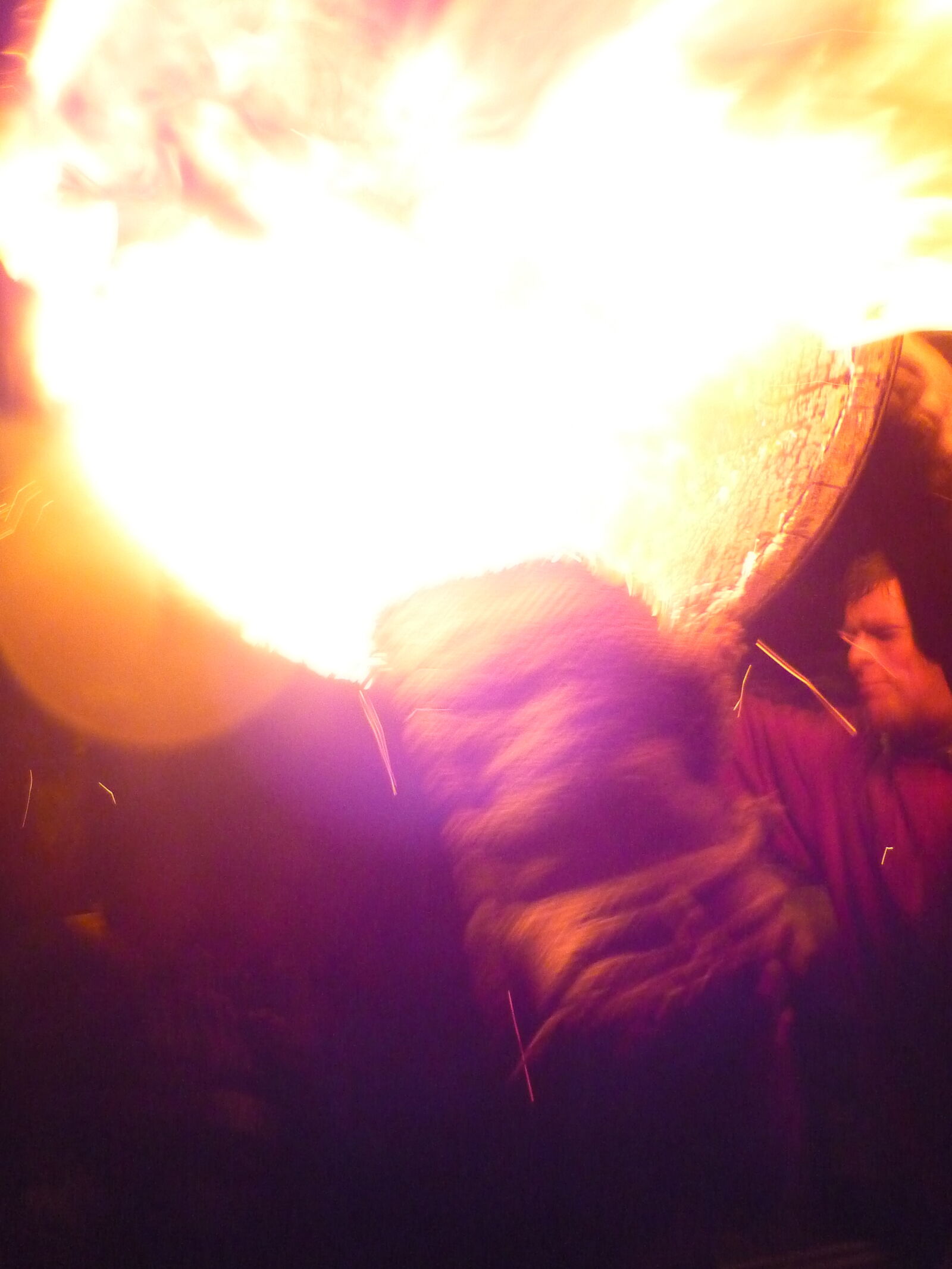 Panasonic Lumix DMC-FS3 sample photo. Barrel, danger, england, fire photography