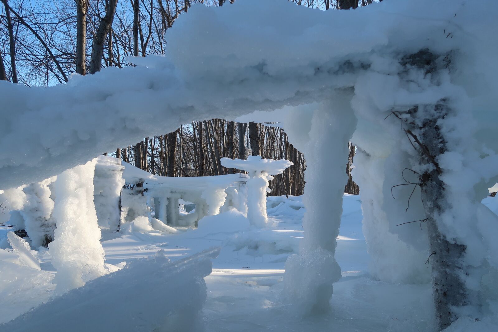 Canon PowerShot G7 X Mark II sample photo. Winter, river, ice photography